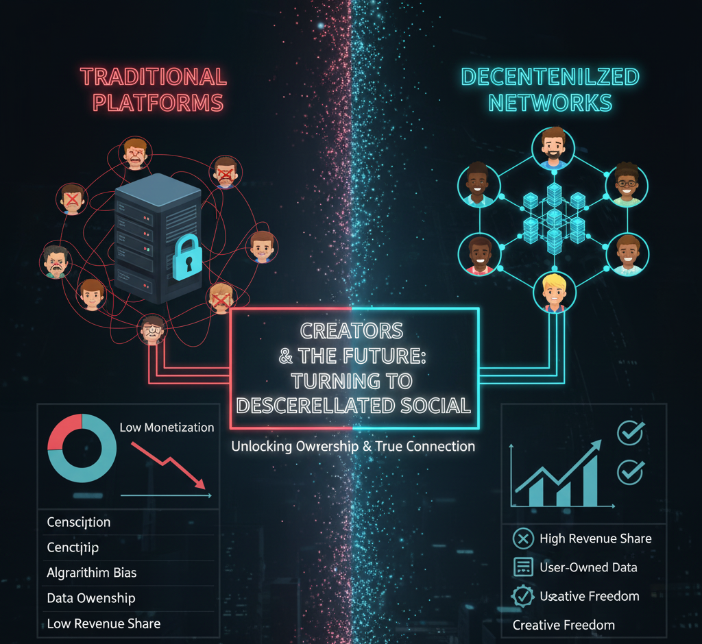 Creators Turning to Decentralized Social Networks
