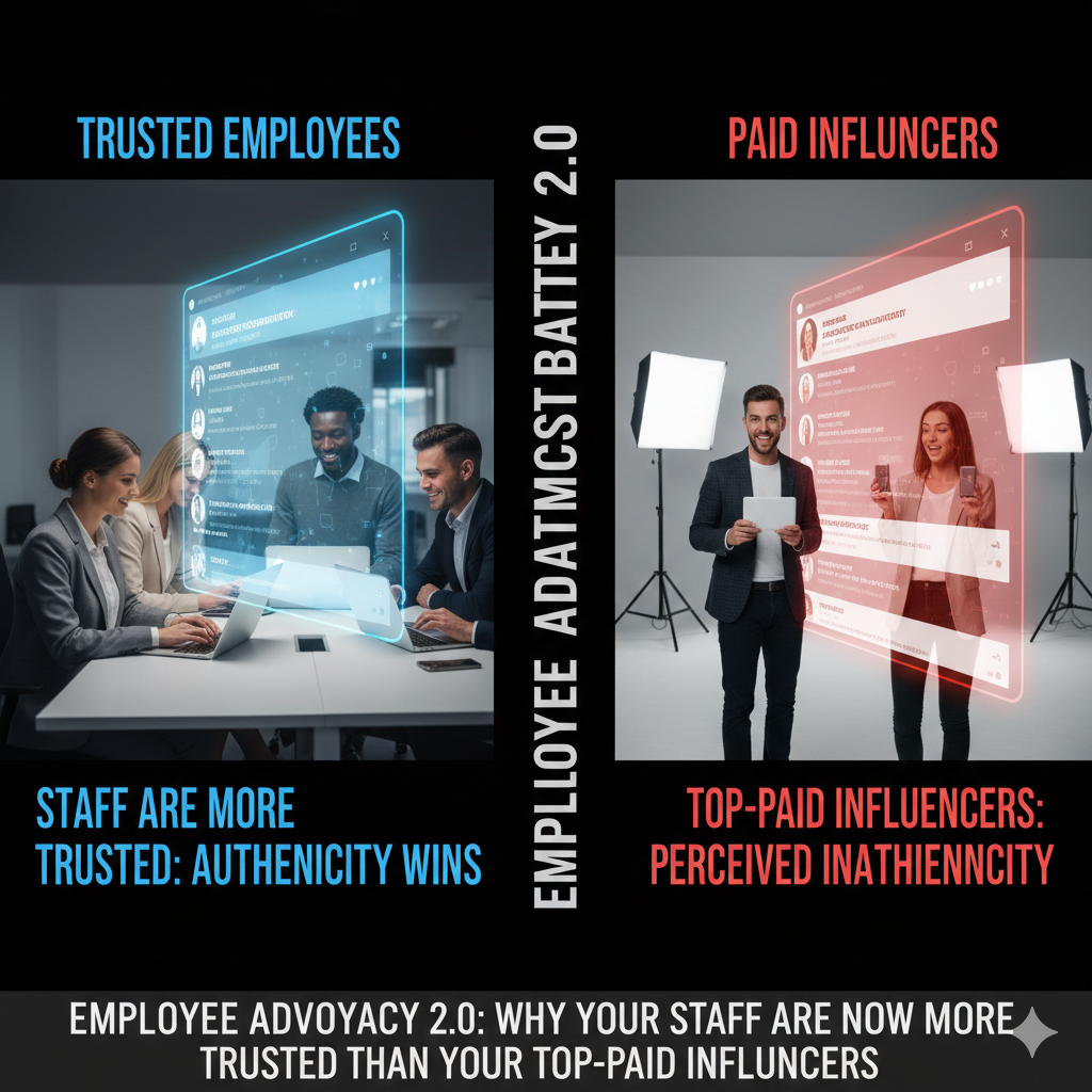 Employee Advocacy 2.0: Why Your Staff Are Now More Trusted Than Your Top-Paid Influencers
