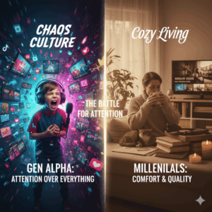 Chaos Culture vs. Cozy Living: The Battle for Attention Between Gen Alpha and Millennials