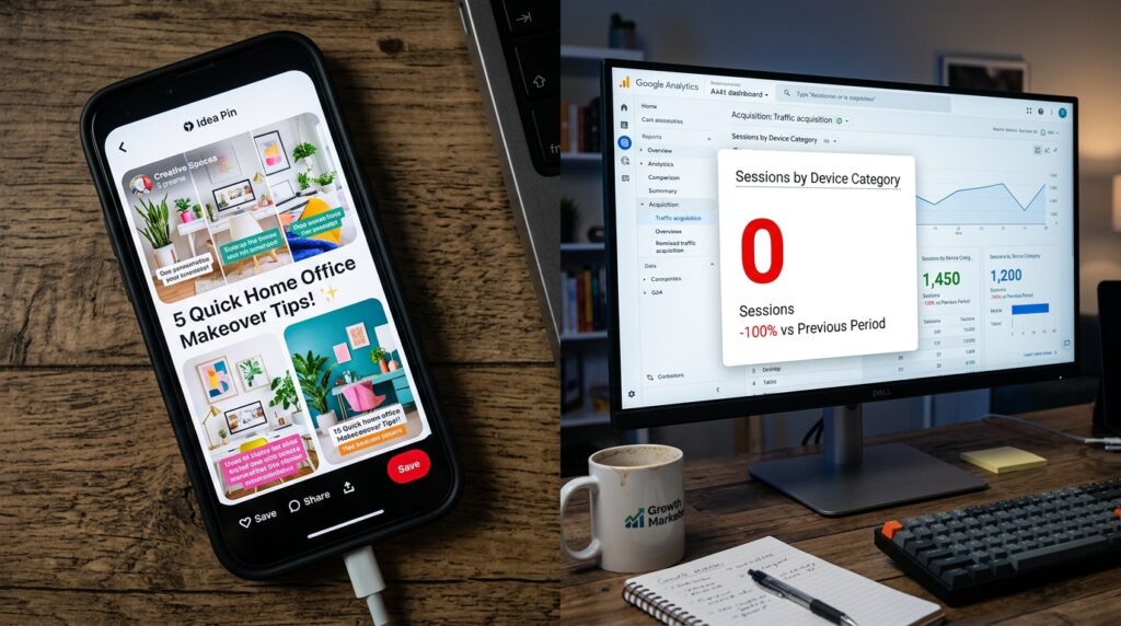 Pinterest Idea Pin Link Tracking Errors: Why Google Analytics Misses Traffic from Mobile App Clicks