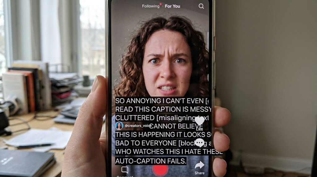 Fixing TikTok Auto-Caption Misalignment on Long-Form Vertical Videos