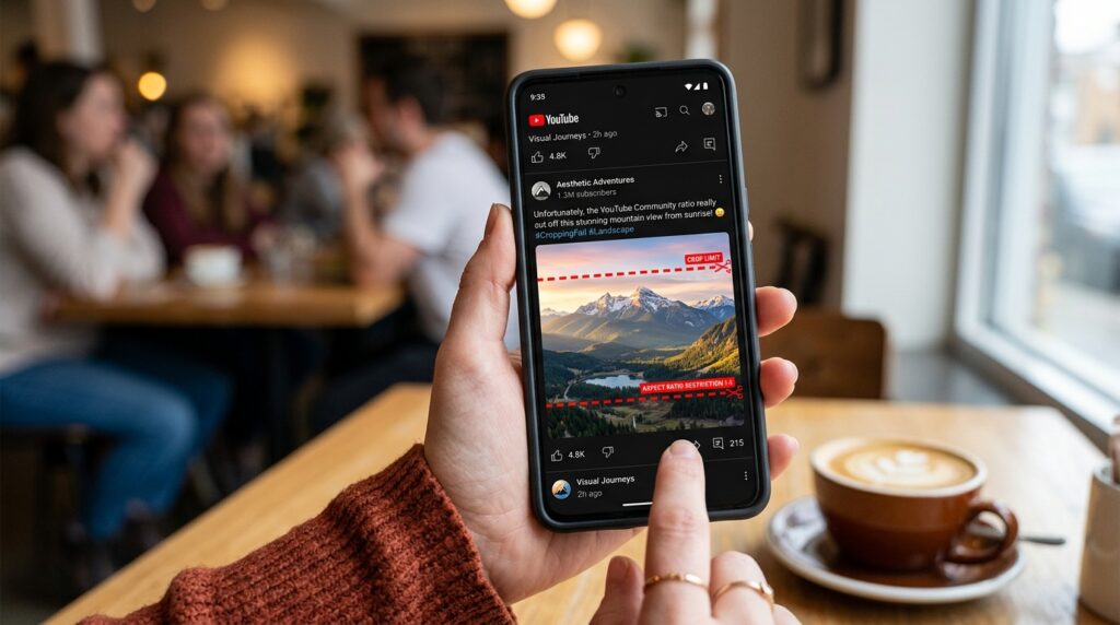 YouTube Community Post Image Cropping: The Hidden Aspect Ratio Changes Harming Mobile Click-Throughs